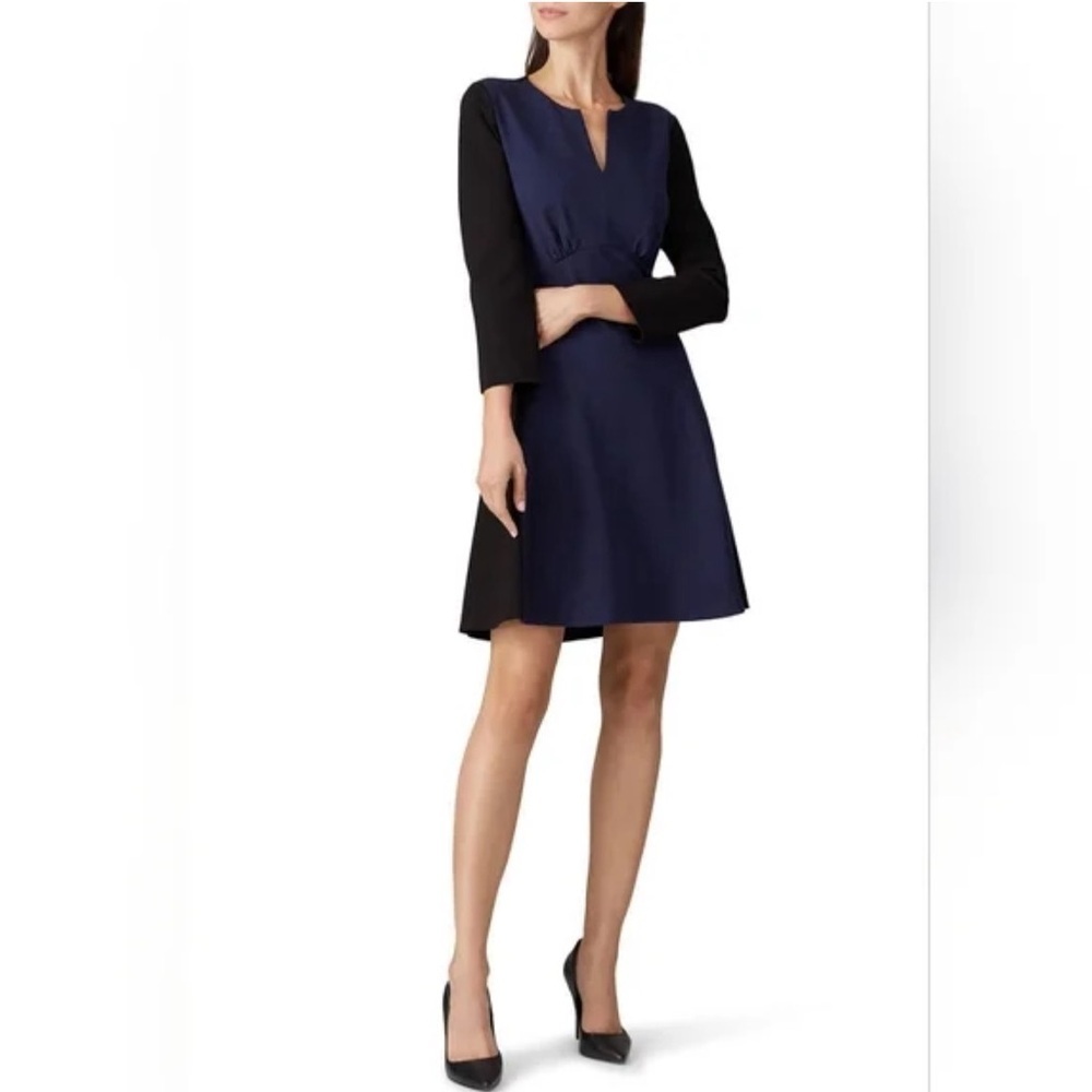 Kate Spade Colorblock A-Line Ponte Dress